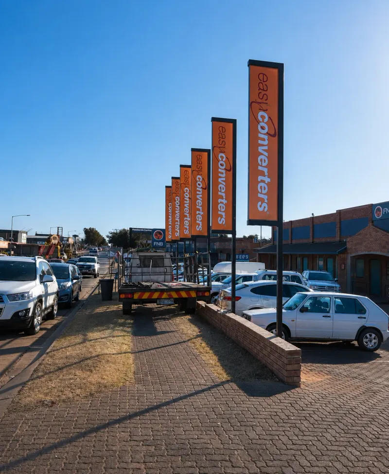Cash Converters branded flags and outdoor display manufactured and installed by Sign Image — project photo 3