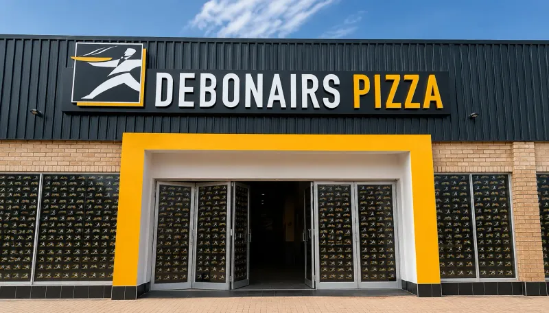 Debonairs Pizza 3D fabricated sign manufactured and installed by Sign Image — project photo 7