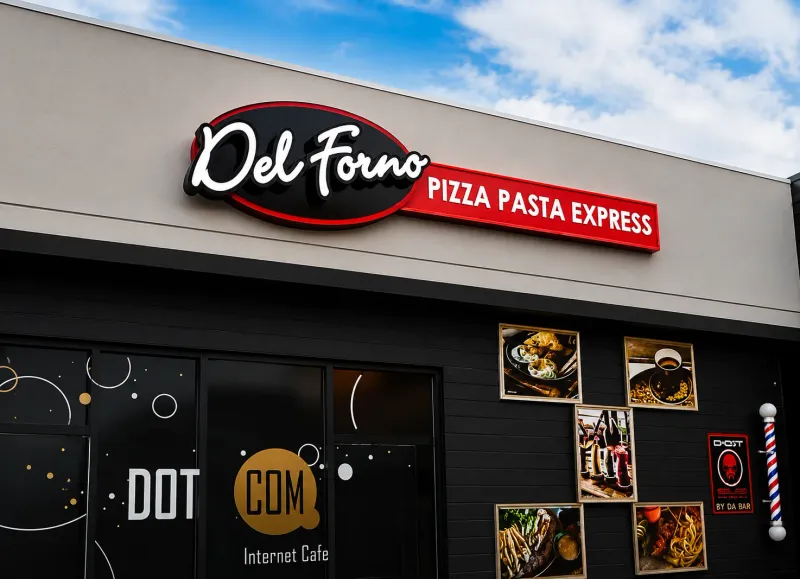 Del Forno 3D fabricated sign manufactured and installed by Sign Image — project photo 3