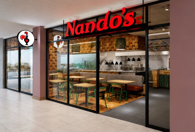 Nando’s 3D fabricated sign manufactured and installed by Sign Image — project photo 3