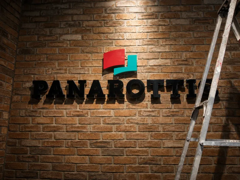 Panarottis branded signage manufactured and installed by Sign Image — project photo 1