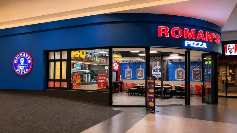Roman’s Pizza 3D fabricated sign manufactured and installed by Sign Image — project photo 6