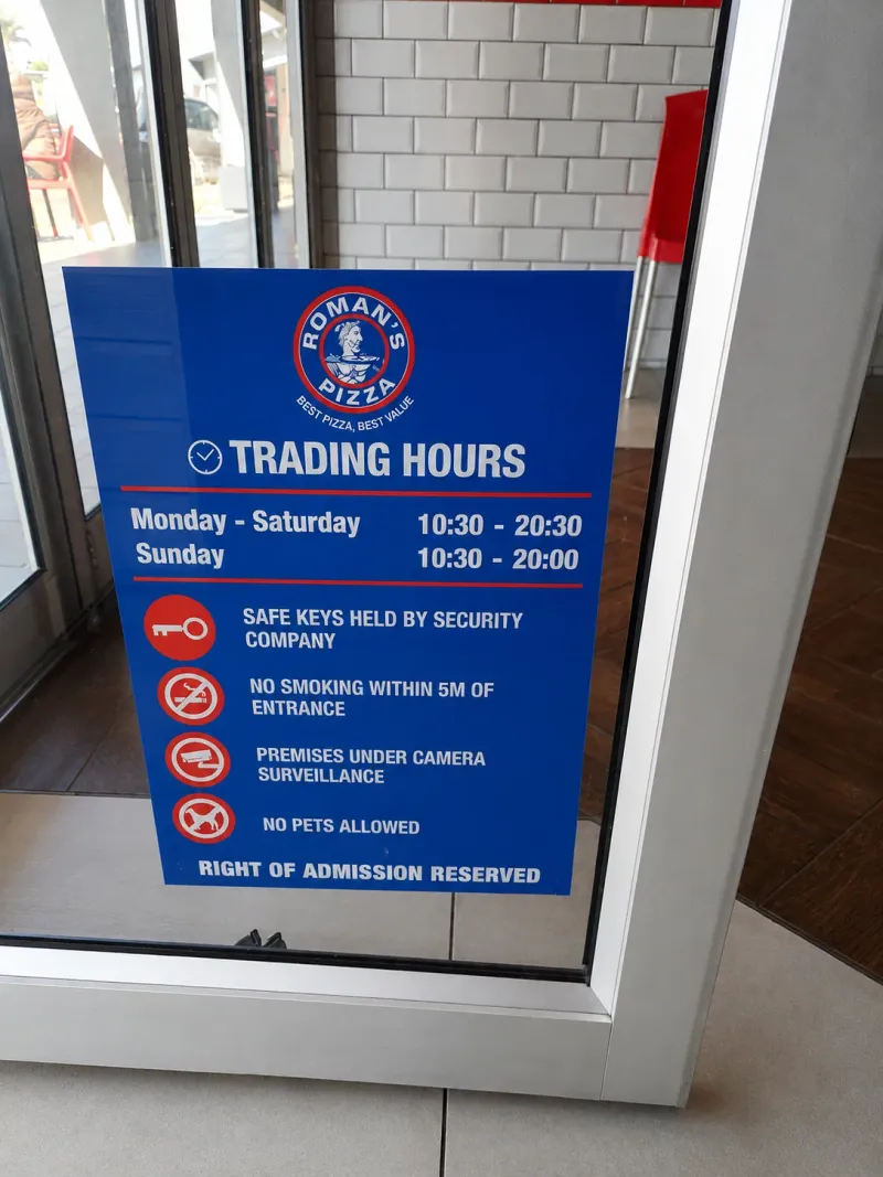 Roman’s Pizza branded signage manufactured and installed by Sign Image — project photo 8