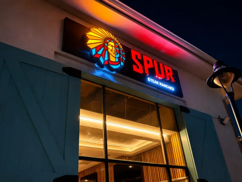 Spur Steak Ranches 3D fabricated sign manufactured and installed by Sign Image — project photo 6