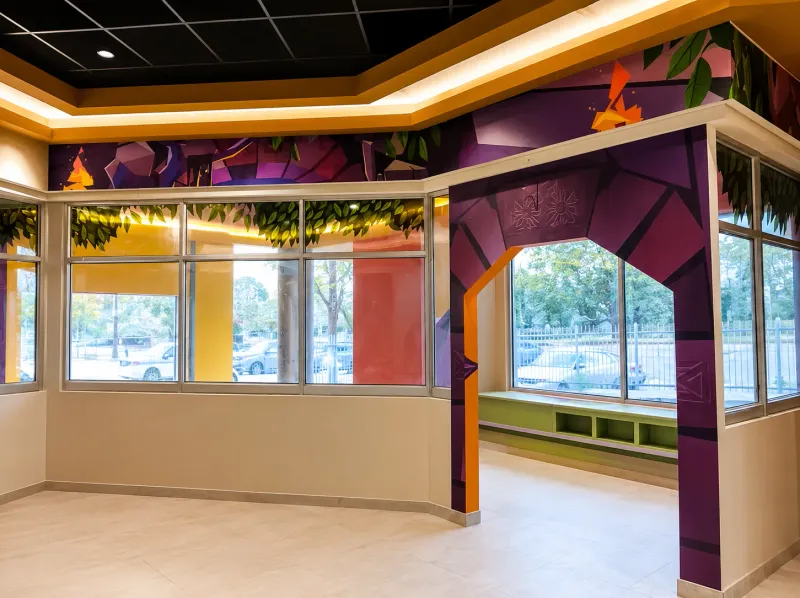 Spur Steak Ranches branded wallpaper and mural graphics manufactured and installed by Sign Image — project photo 12