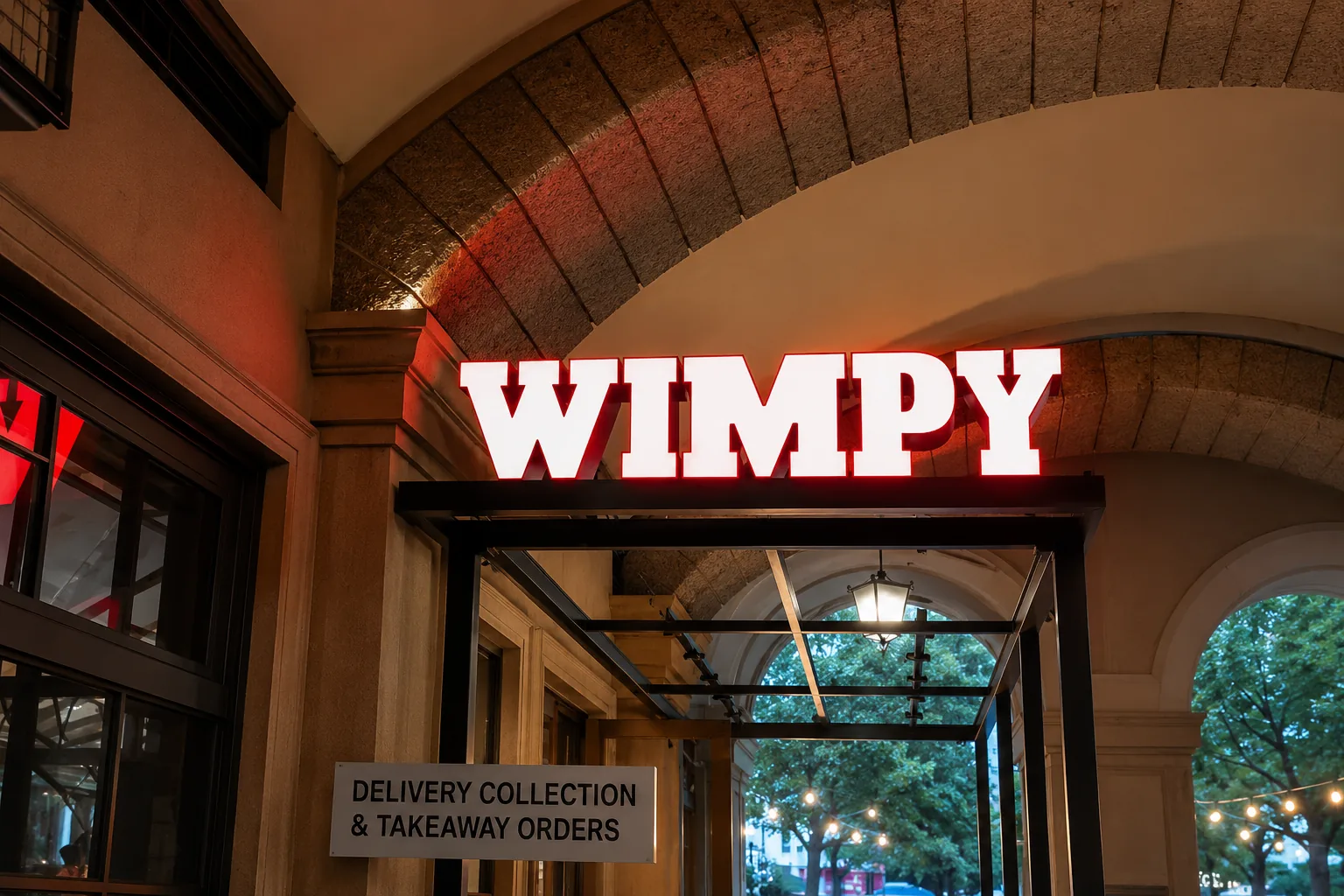 Illuminated Wimpy signage fabricated by Sign Image